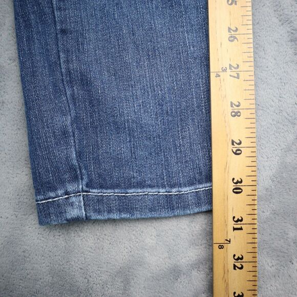 Denim Couture Jeans Womens 3 Blue Mid Rise Straight Flat Front Button Zip Pants - Picture 5 of 16